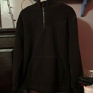 black hoodie